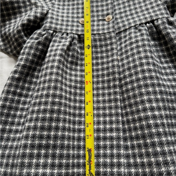 VINTAGE GINGHAM PEA COAT SZ 5 - Picture 7 of 9